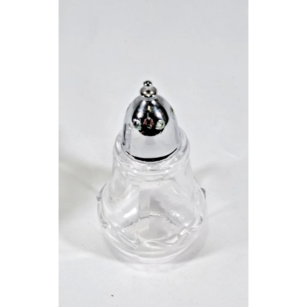 Vintage FOSTORIA Salt & Pepper Shaker Set Century‎ With Metal Lids - Circa 1950s